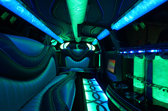 Inside of a party bus, Lafayette, LA