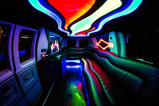 Party bus interior, Shreveport LA