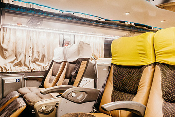 Bus Charters Reclining Seats