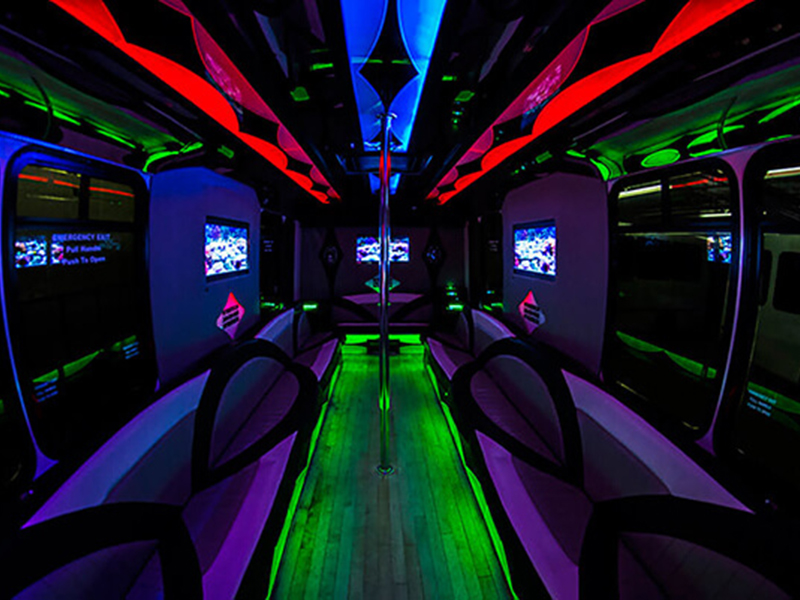 party bus interiors